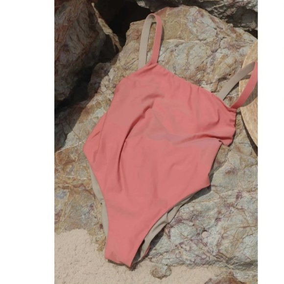 NWT Ina Minimalist Bathing Suit The Bay Maillot S - Picture 2 of 16